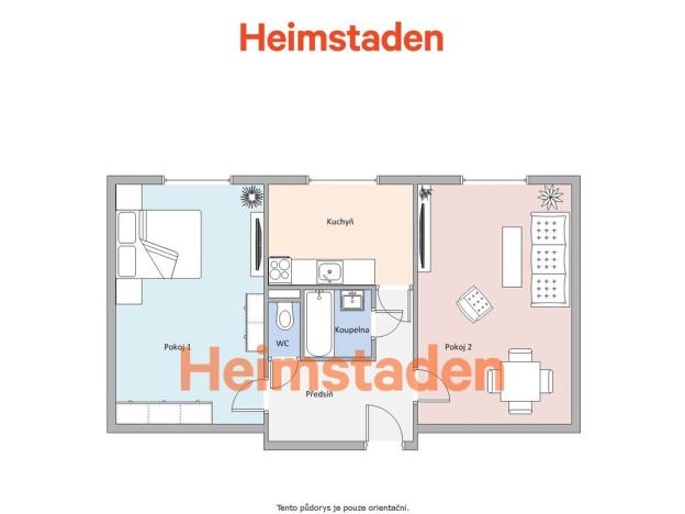 Pronájem bytu 2+1, Havířov - Město, Kapitána Vajdy, 54 m2