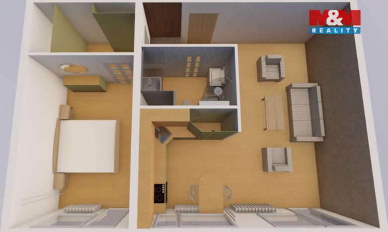 Prodej bytu 2+kk, Teplice - Trnovany, Jana Koziny, 56 m2