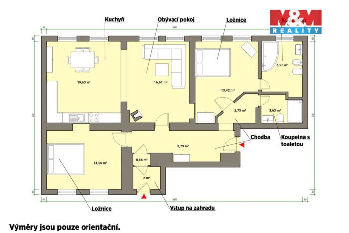 Pronájem bytu 3+1, Mariánské Lázně, Mladějovského, 86 m2