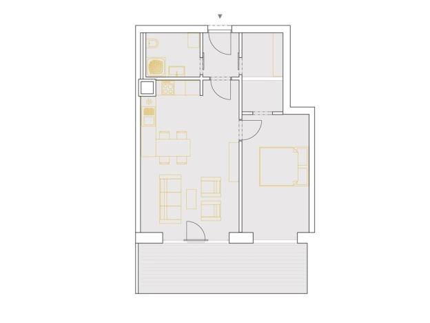 Pronájem bytu 2+kk, České Budějovice, K. Šatala, 54 m2