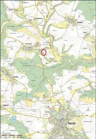 Prodej podílu lesa, Pacov, 475 m2