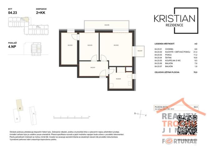 Prodej bytu 2+kk, Hradec Králové, Pod Zámečkem, 70 m2