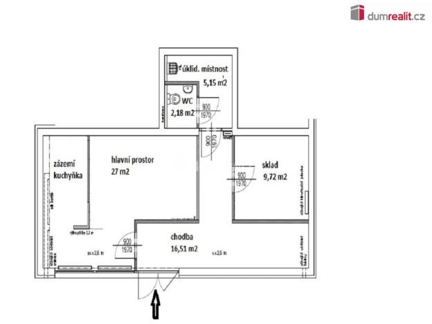 Pronájem kanceláře, Týnec nad Sázavou - Brodce, Na Kněžině, 60 m2