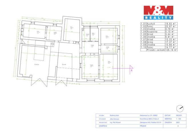 Prodej rodinného domu, Sebranice, 130 m2