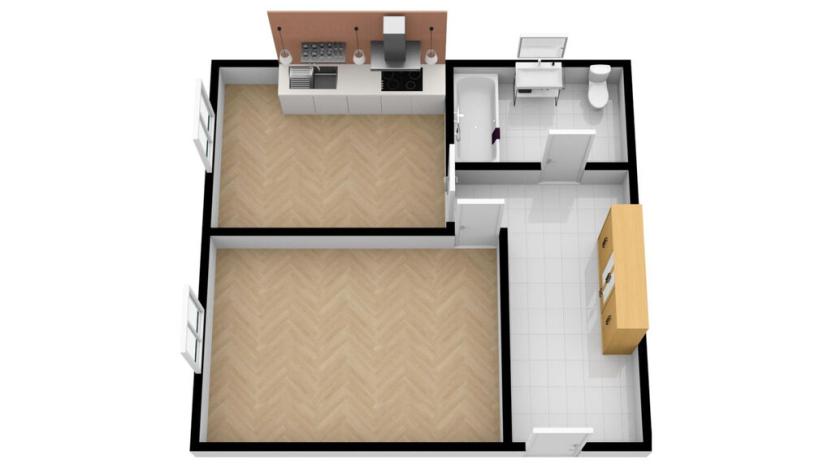 Pronájem bytu 2+kk, Liberec - Liberec IV-Perštýn, Revoluční, 45 m2