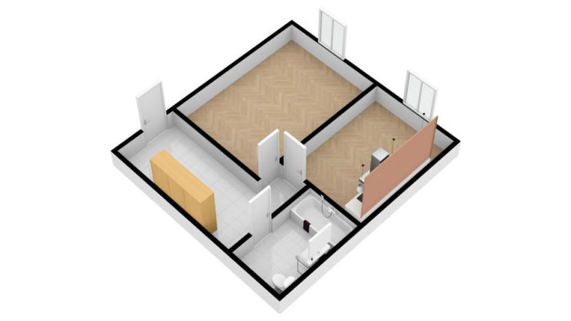 Pronájem bytu 2+kk, Liberec - Liberec IV-Perštýn, Revoluční, 45 m2