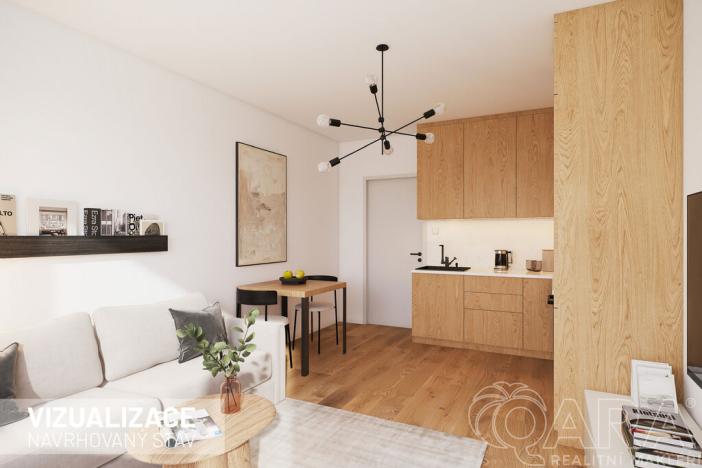 Prodej bytu 1+kk, Praha - Kobylisy, Kyselova, 24 m2