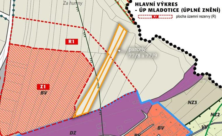 Prodej pozemku pro bydlení, Mladotice, 6693 m2