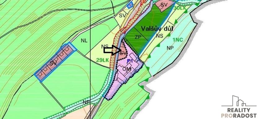 Prodej pozemku pro bydlení, Dlouhá Loučka, Valšův Důl, 515 m2