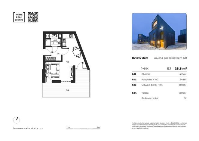 Prodej bytu 1+kk, Loučná pod Klínovcem, 28 m2