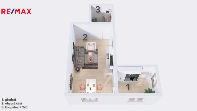 Pronájem bytu 1+kk, Šumperk, Žerotínova, 40 m2