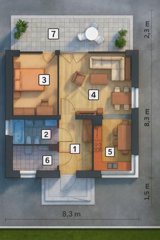 Prodej rodinného domu, Pařezov, 50 m2