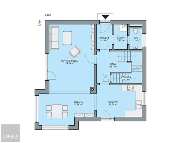 Prodej rodinného domu, Poříčí nad Sázavou, 139 m2