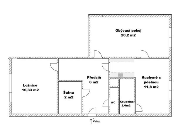 Prodej bytu 2+1, Děčín - Děčín III-Staré Město, Rakovnická, 57 m2