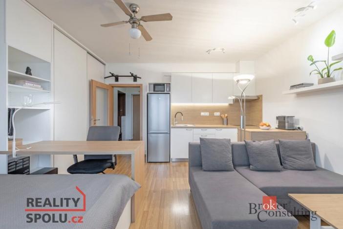 Pronájem bytu 1+kk, Brno, Říčanská, 33 m2