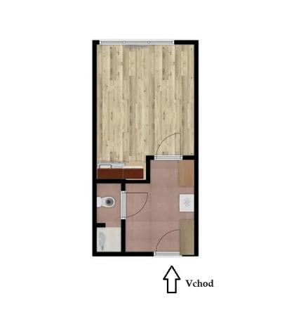 Pronájem bytu 1+kk, Brno, Halasovo náměstí, 21 m2