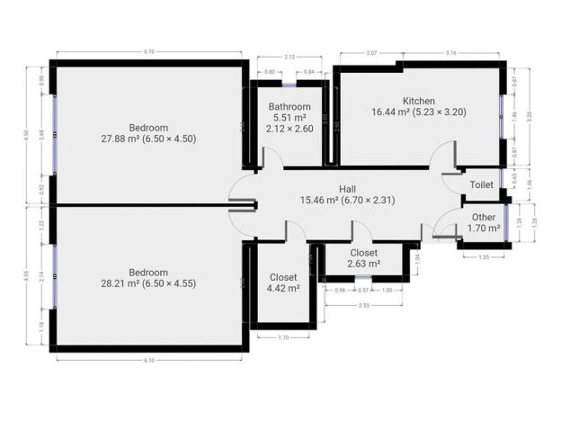 Pronájem bytu 2+1, Praha - Holešovice, Farského, 112 m2