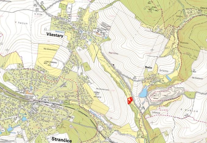 Prodej louky, Všestary, 3992 m2