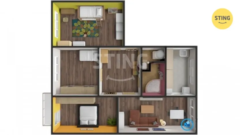 Prodej bytu 4+1, Velké Meziříčí, Bezděkov, 89 m2