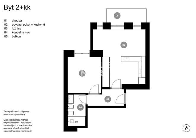Prodej bytu 2+kk, Praha - Staré Město, Vězeňská, 62 m2