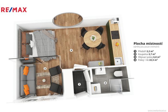 Prodej bytu 1+kk, Praha - Vinohrady, Rubešova, 36 m2