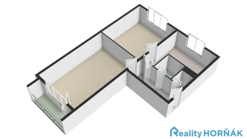 Prodej bytu 2+1, Praha - Malešice, Tuchorazská, 51 m2