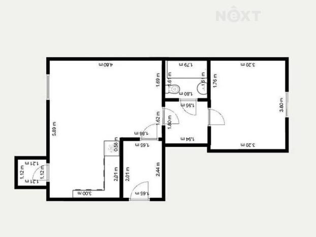 Pronájem bytu 2+kk, Příbram, Čs. armády, 52 m2