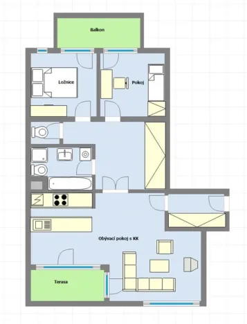 Pronájem bytu 3+kk, Praha - Veleslavín, Adamova, 113 m2
