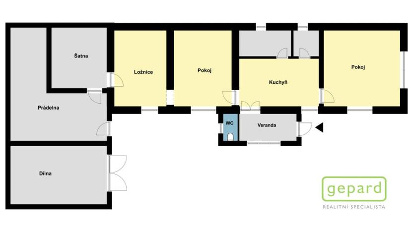Pronájem rodinného domu, Kostelec nad Labem, K Pomníku, 100 m2