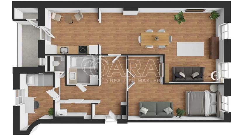 Pronájem bytu 3+kk, Praha - Smíchov, Pavla Švandy ze Semčic, 89 m2