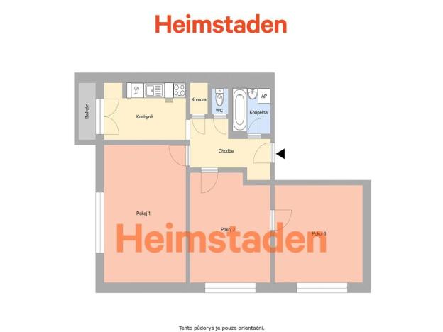 Pronájem bytu 3+1, Ostrava - Moravská Ostrava, Na Bělidle, 73 m2