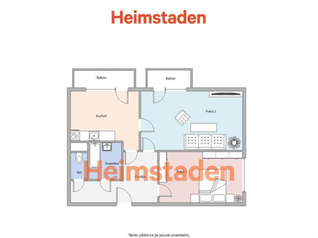 Pronájem bytu 2+1, Frýdek-Místek - Místek, Marie Majerové, 64 m2