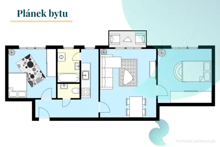 Prodej bytu 3+1, České Budějovice, Lidická tř., 67 m2