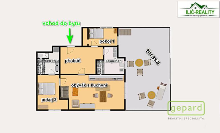 Pronájem bytu 3+kk, Plzeň, Na Roudné, 100 m2