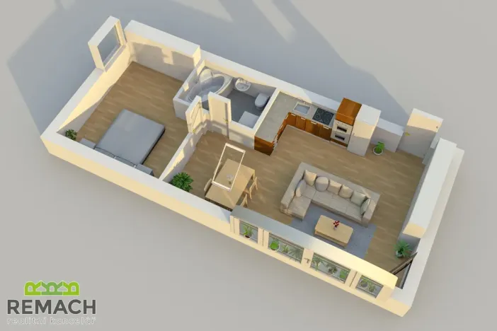 Pronájem bytu 2+kk, Staré Město, Hradišťská, 51 m2