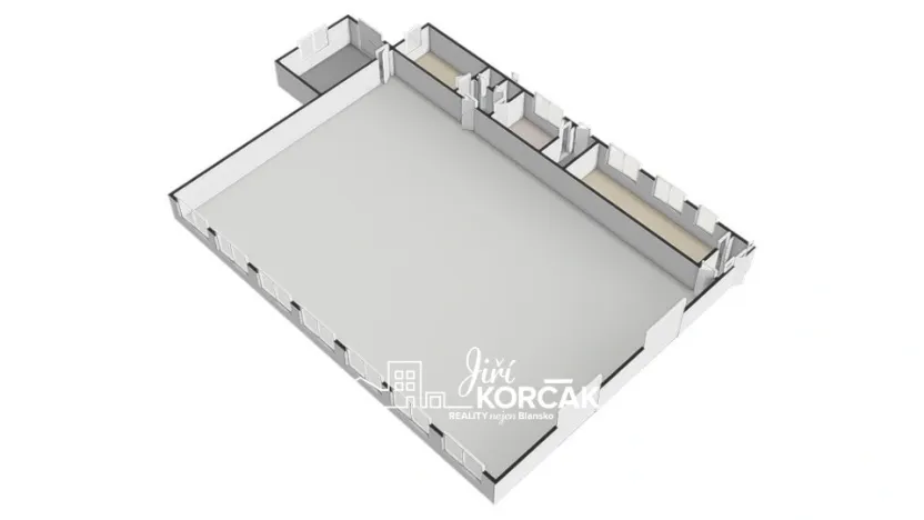 Pronájem výrobních prostor, Blansko - Olešná, 370 m2