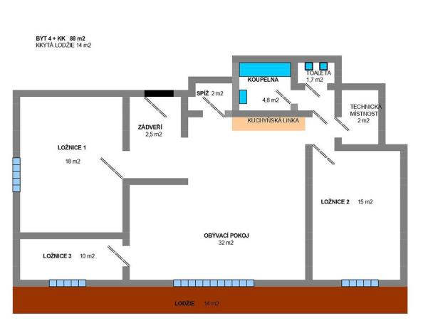 Pronájem bytu 4+kk, Opava - Město, Masarykova třída, 102 m2