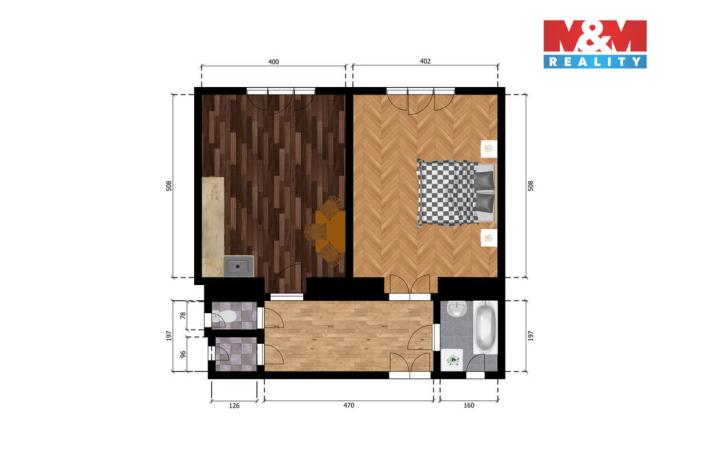 Prodej bytu 2+kk, Praha - Dejvice, Kafkova, 56 m2