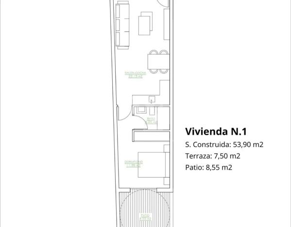Prodej bytu 2+kk, San Pedro del Pinatar, Španělsko, 53 m2