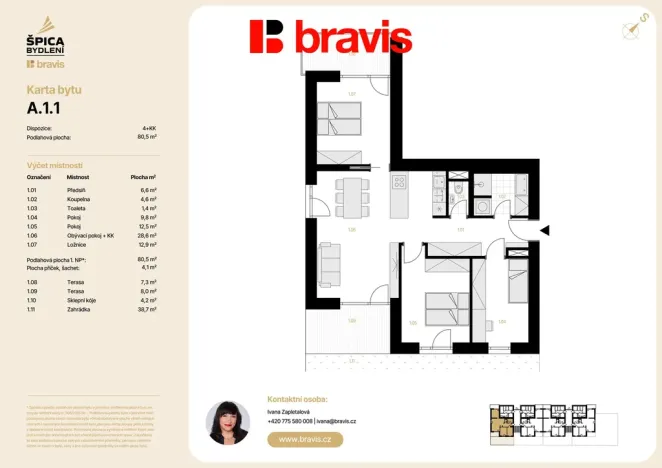 Prodej bytu 4+kk, Brno, 136 m2