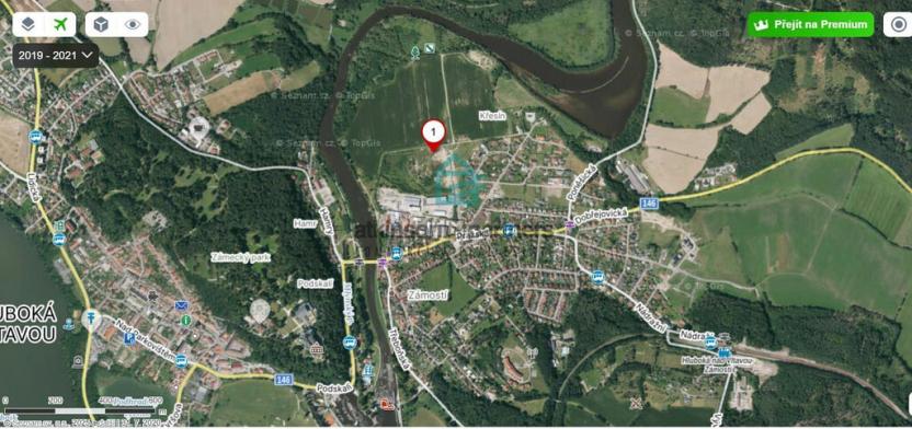 Prodej pozemku, Hluboká nad Vltavou, 1012 m2