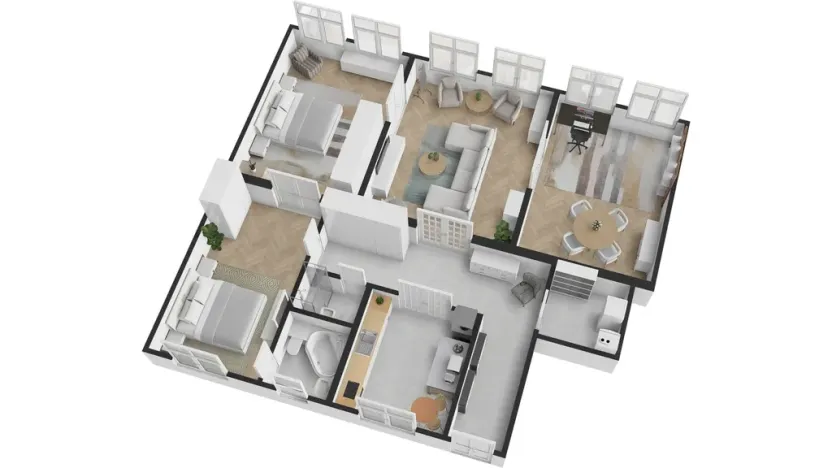 Pronájem bytu 3+1, Praha - Vinohrady, Polská, 134 m2