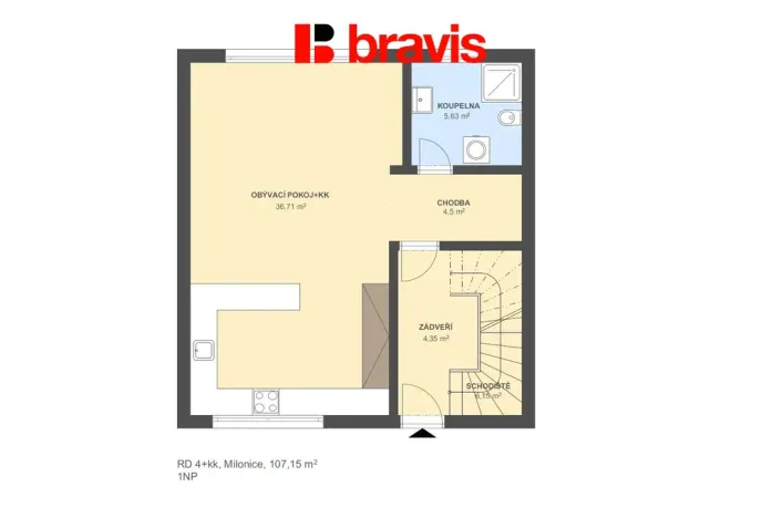 Prodej rodinného domu, Milonice, 107 m2