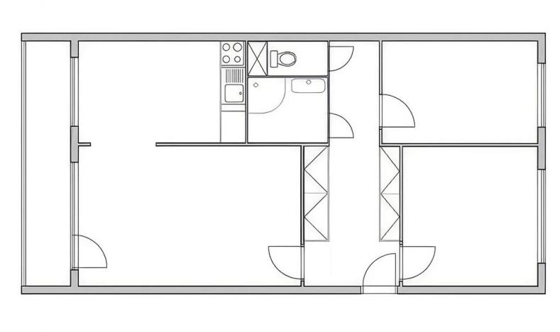 Prodej bytu 3+1, Praha - Krč, Sládkovičova, 65 m2