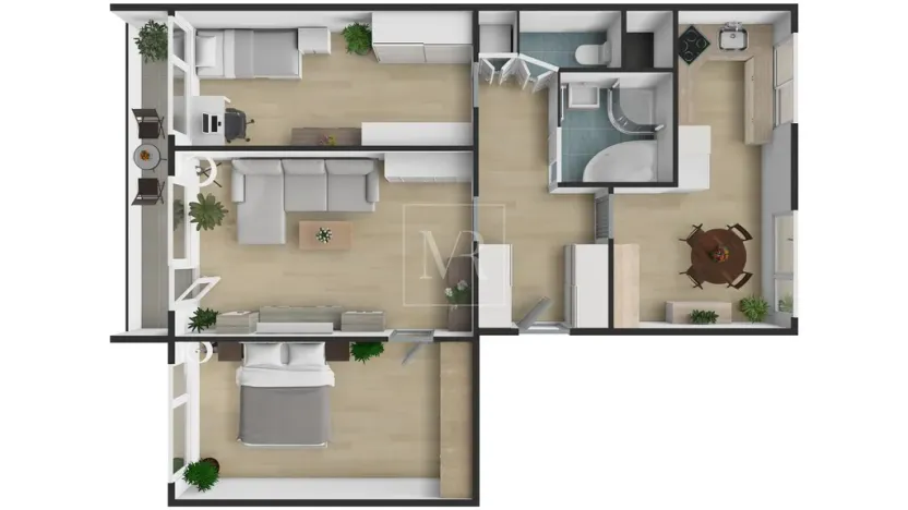 Prodej bytu 3+1, Praha - Kobylisy, Luhovská, 74 m2