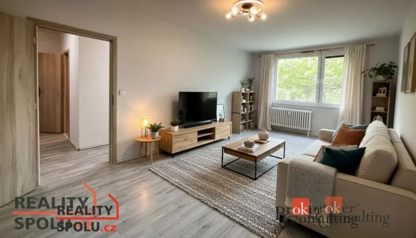 Pronájem bytu 1+1, Chomutov, Holešická, 42 m2