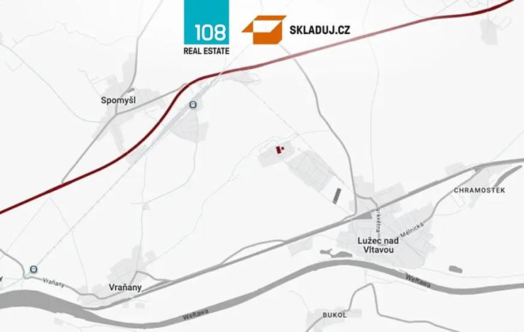 Pronájem skladu, Lužec nad Vltavou, 5000 m2