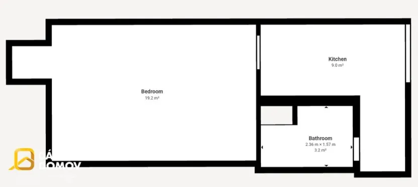 Prodej bytu 1+kk, Zlín, Družstevní, 32 m2