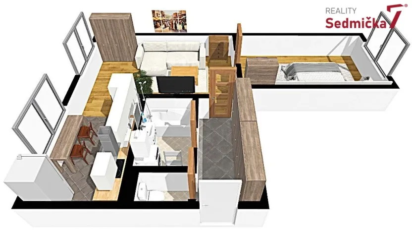 Prodej bytu 2+kk, Vlachovice, 56 m2