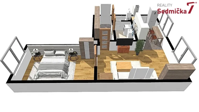 Prodej bytu 2+kk, Vlachovice, 56 m2